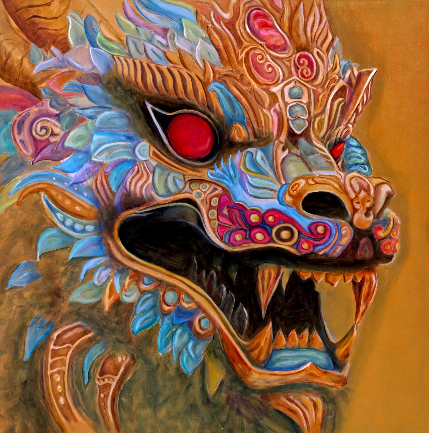colorful detailed dragon